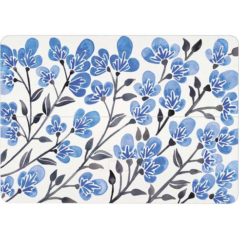 Cat Coq Blue Cherry Blossoms Surface Laptop Studio Skin